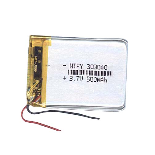 Аккумулятор Li-Pol (батарея) 3*30*40мм 2pin 3.7V/500mAh