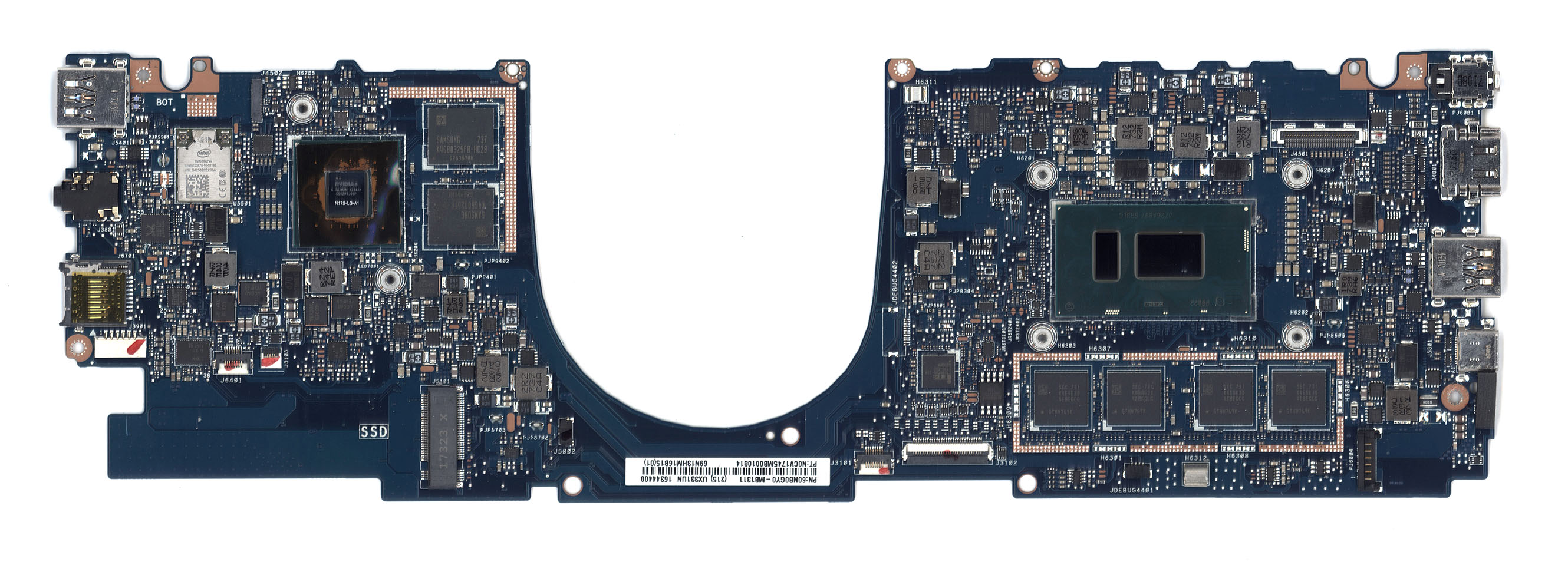 Материнская плата для Asus UX331UN 8G/I7-8550U 90NB0GY0-R00030