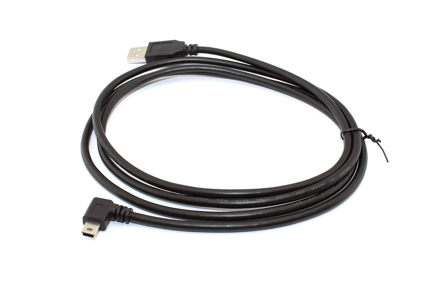 Кабель USB Type A на Mini USB угол влево 1,5 м