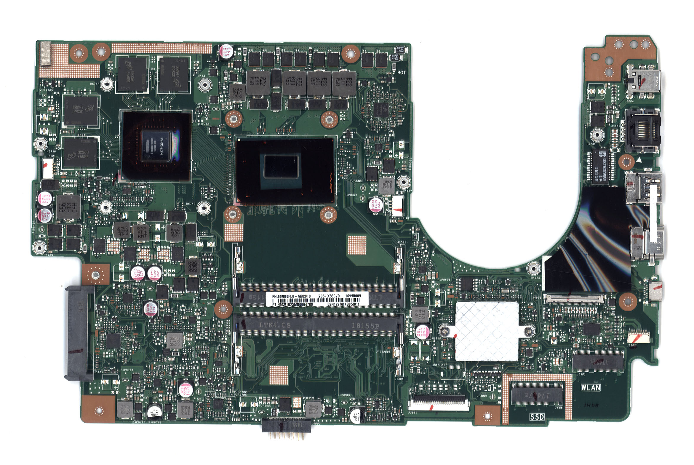 Материнская плата для Asus X580VD I7-7700HQ 90NB0FL0-R00010