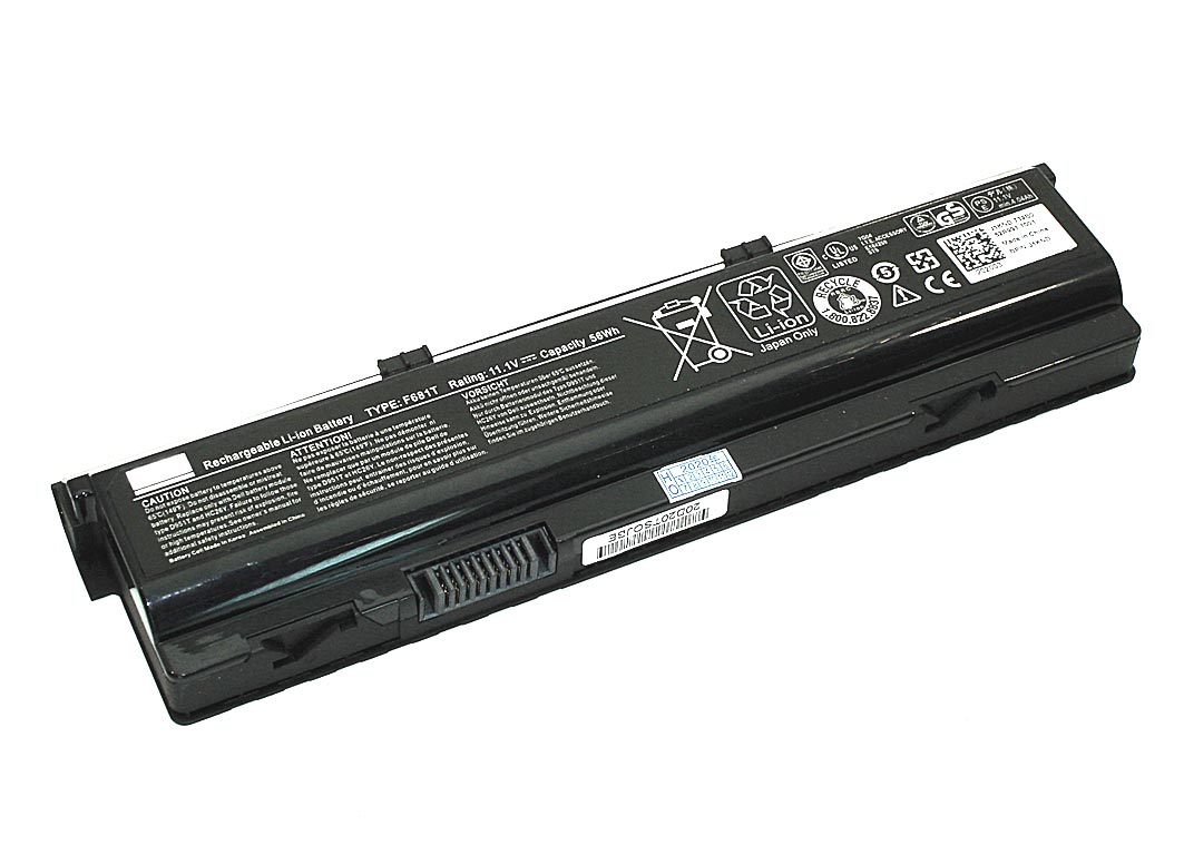 Аккумуляторная батарея для ноутбука Dell Alienware M15X (F3J9T) 11.1V 5000mAh