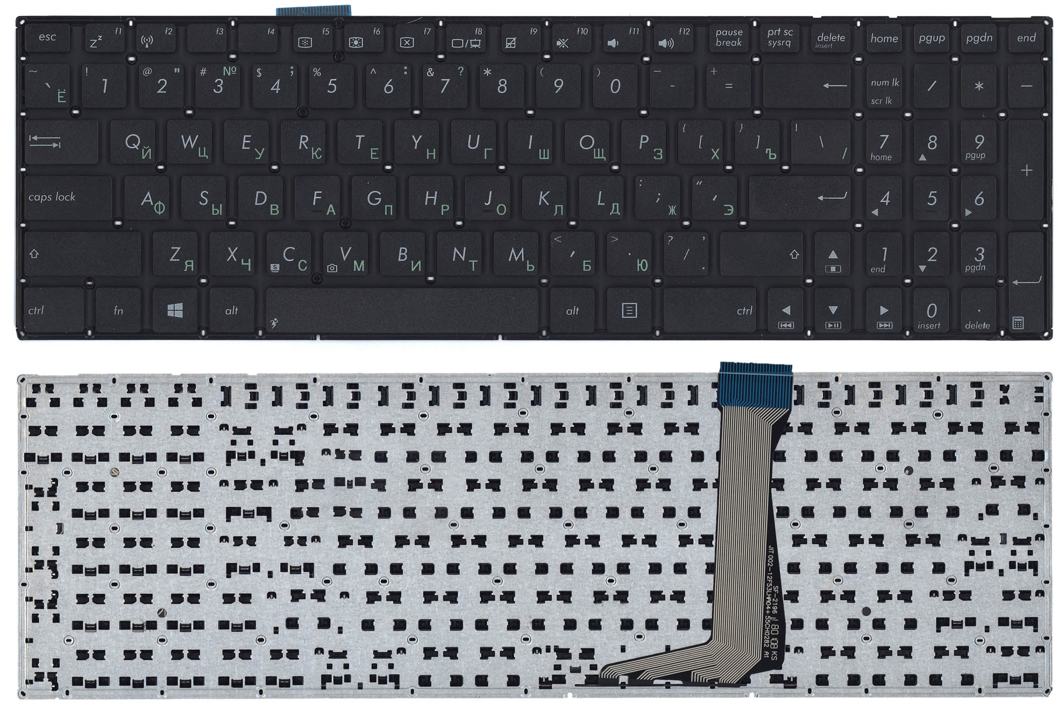 Клавиатура для ноутбука Asus E502 черная
