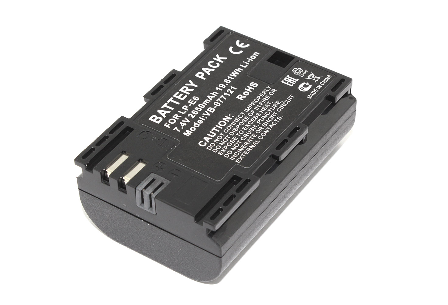 Аккумуляторная батарея для фотоаппарата Canon EOS 5D Mark II (LP-E6) 7.4V 2650mAh Li-ion