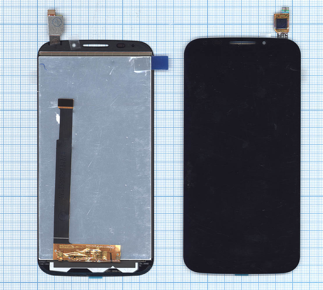 Дисплей для Alcatel Pop S7 7045Y черный