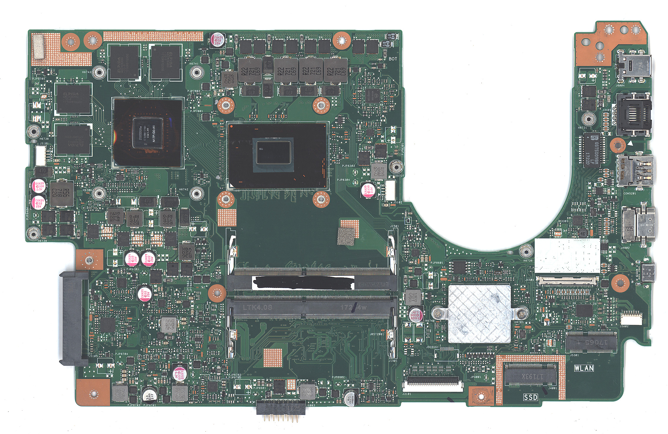 Материнская плата для Asus X580VD I5-7300HQ 90NB0FL0-R00040