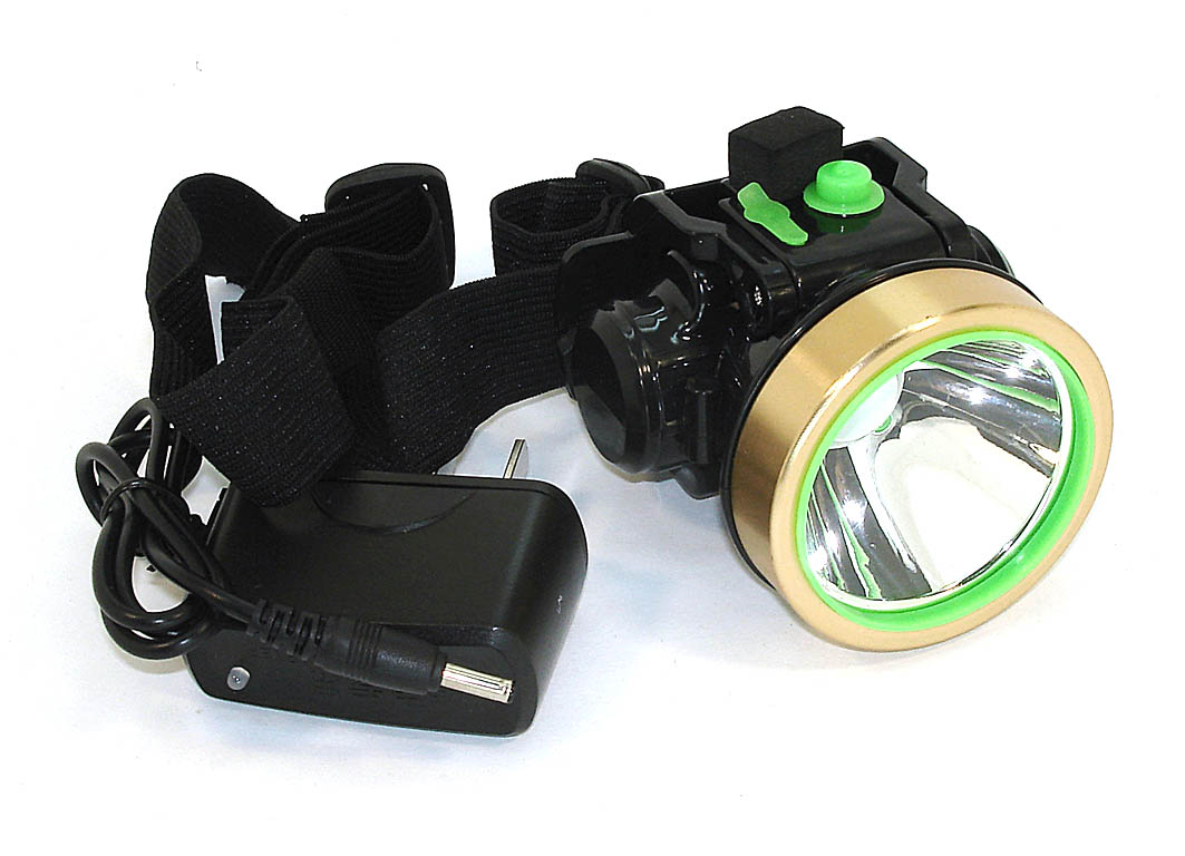 Налобный светодиодный фонарь 1LED ZG-705 45W (встроенный аккумулятор)