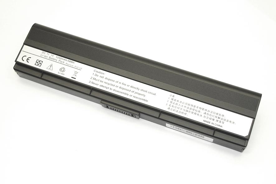 Аккумуляторная батарея для ноутбука Asus N20A U6E 4400 mAh A32-U6 OEM черная