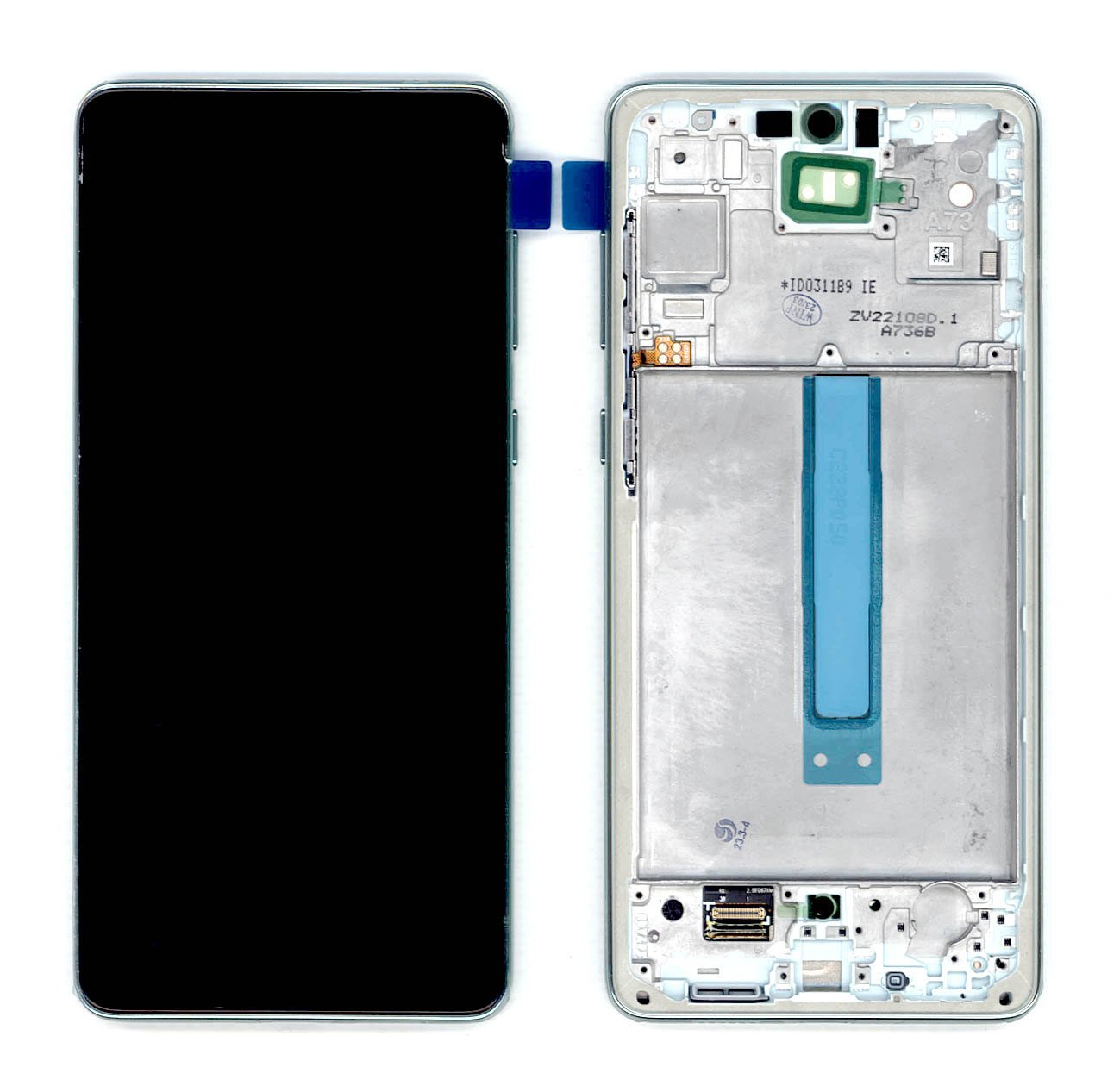 Дисплей для Samsung Galaxy A73 SM-A736B Light Green с рамкой