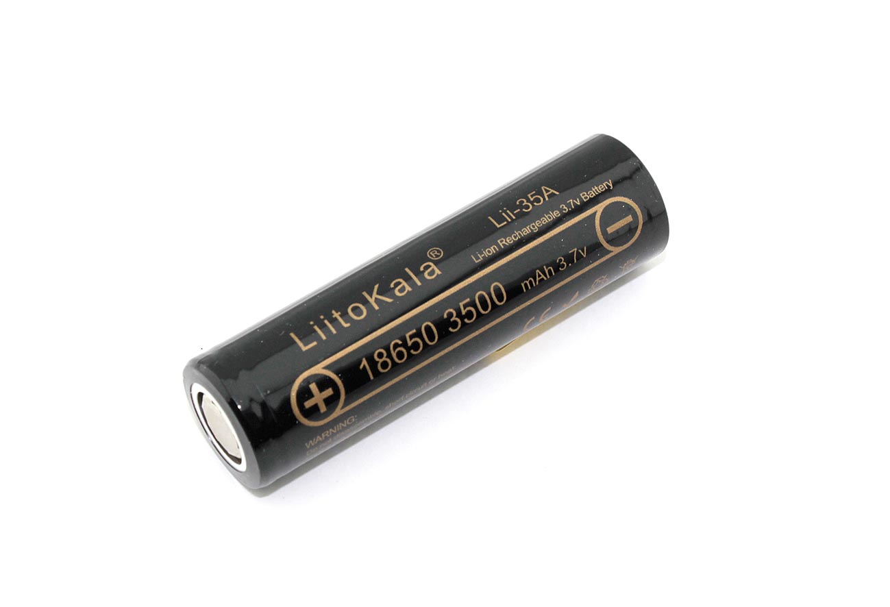 Аккумулятор типа 18650 Li-Ion LiitoKala Lii-35A 3500mAh, 3.7V