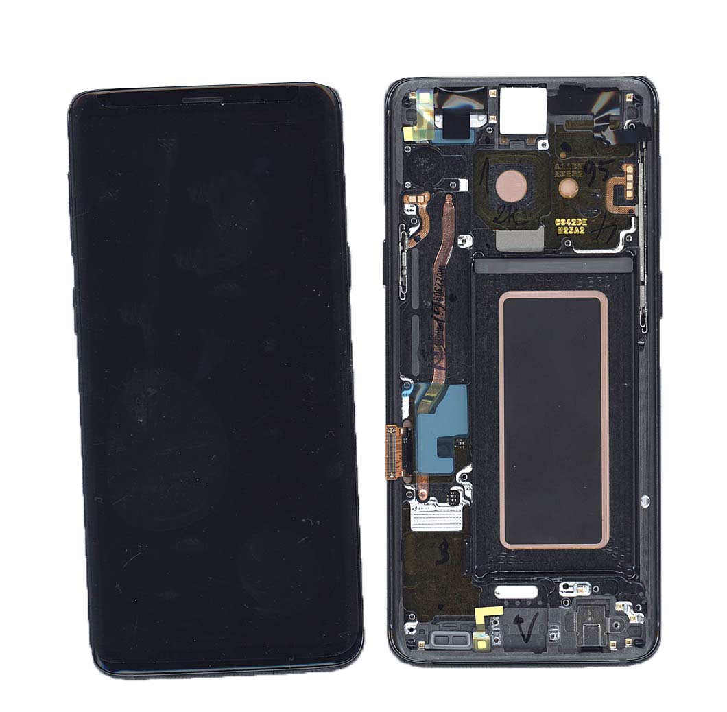Дисплей для Samsung Galaxy S9 SM-G960F в сборе с тачскрином и рамкой серый