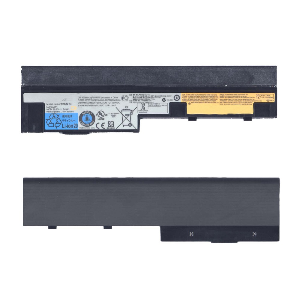 Аккумуляторная батарея для ноутбука Lenovo IdeaPad S10-3 (L09S3Z14) 10.8V 24Wh черная