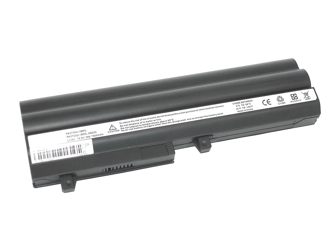 Аккумуляторная батарея для ноутбука Toshiba Satellite NB200 (PA3734U-1BRS) 63 Wh OEM черная