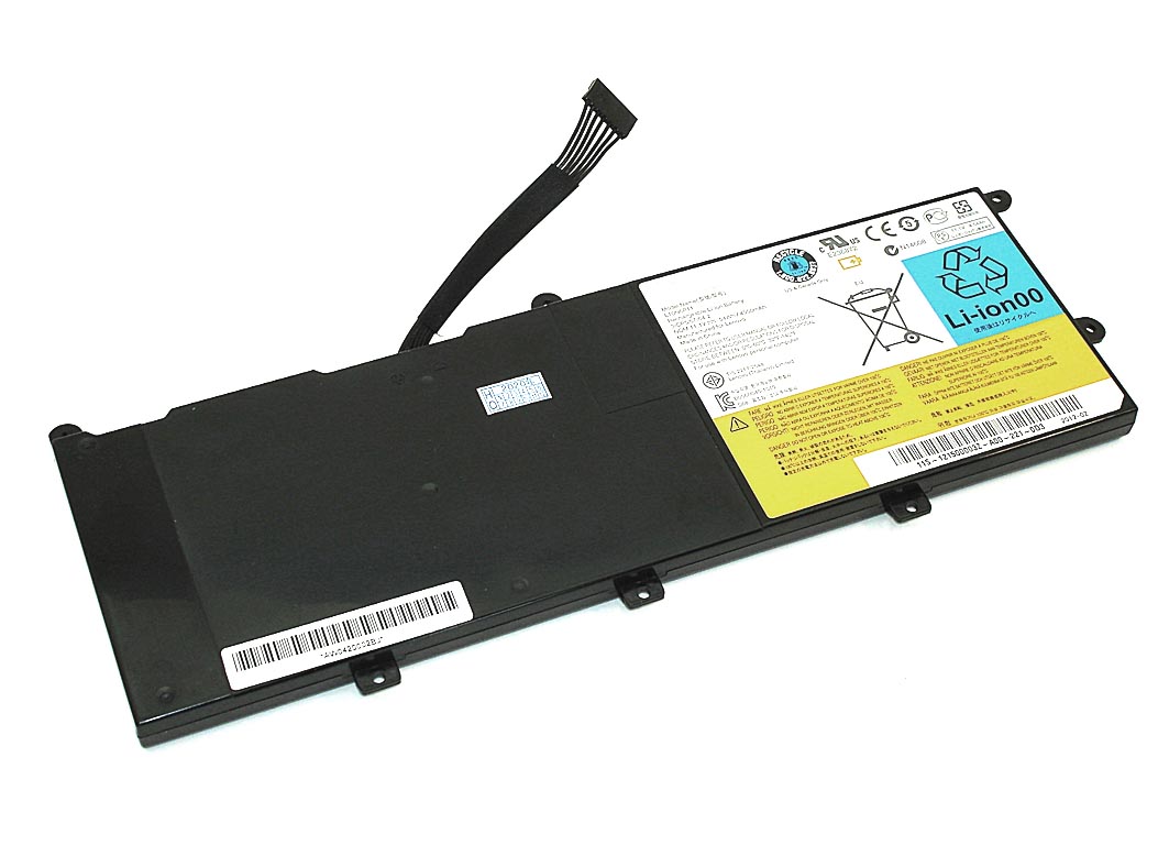 Аккумуляторная батарея для ноутбука Lenovo IdeaPad U470 (L10C4P11) 11.1V 4800mAh
