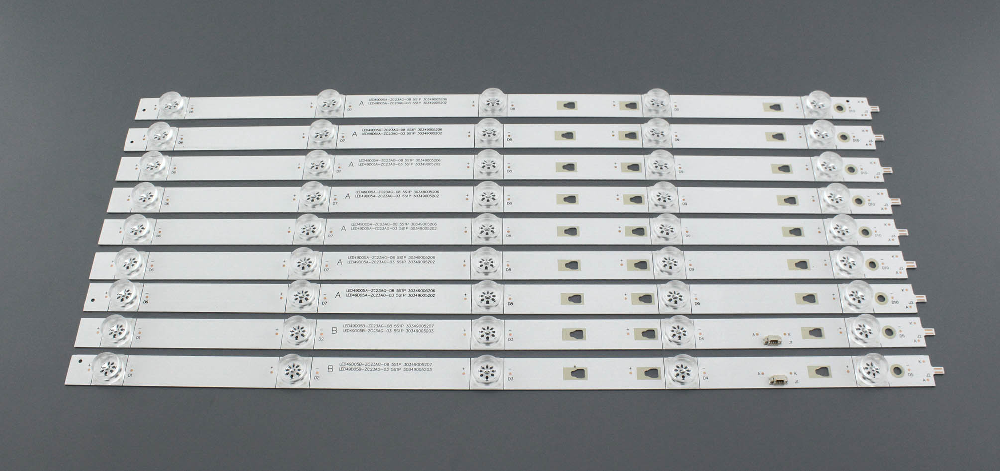 Светодиодная подсветка TV 50" LED49D05A/B-ZC23AG-08 (комплект 9шт)