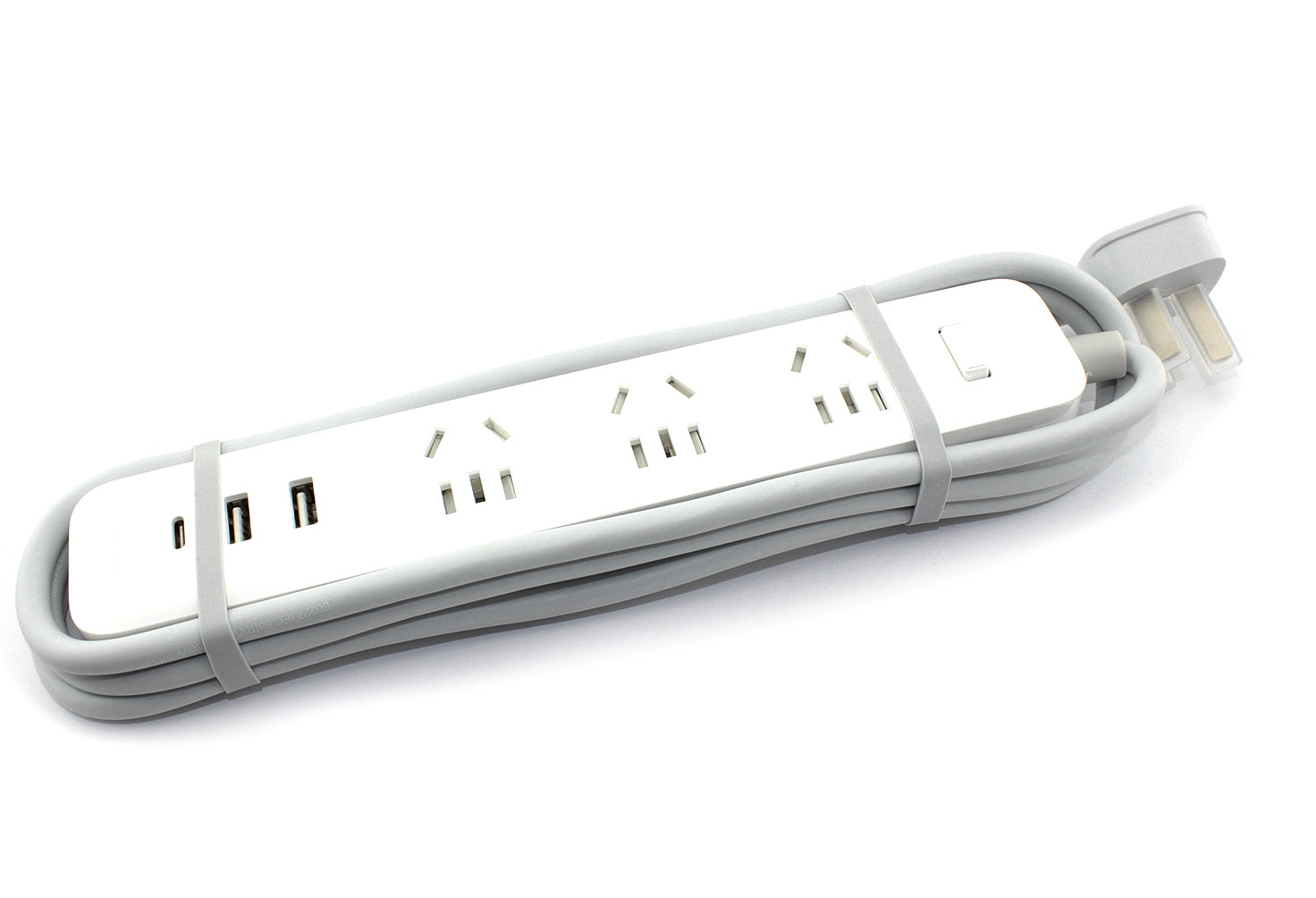 Удлинитель (для китаских розеток) Xiaomi Mi USB-C power strip 20W fast charging version 2A1C CN