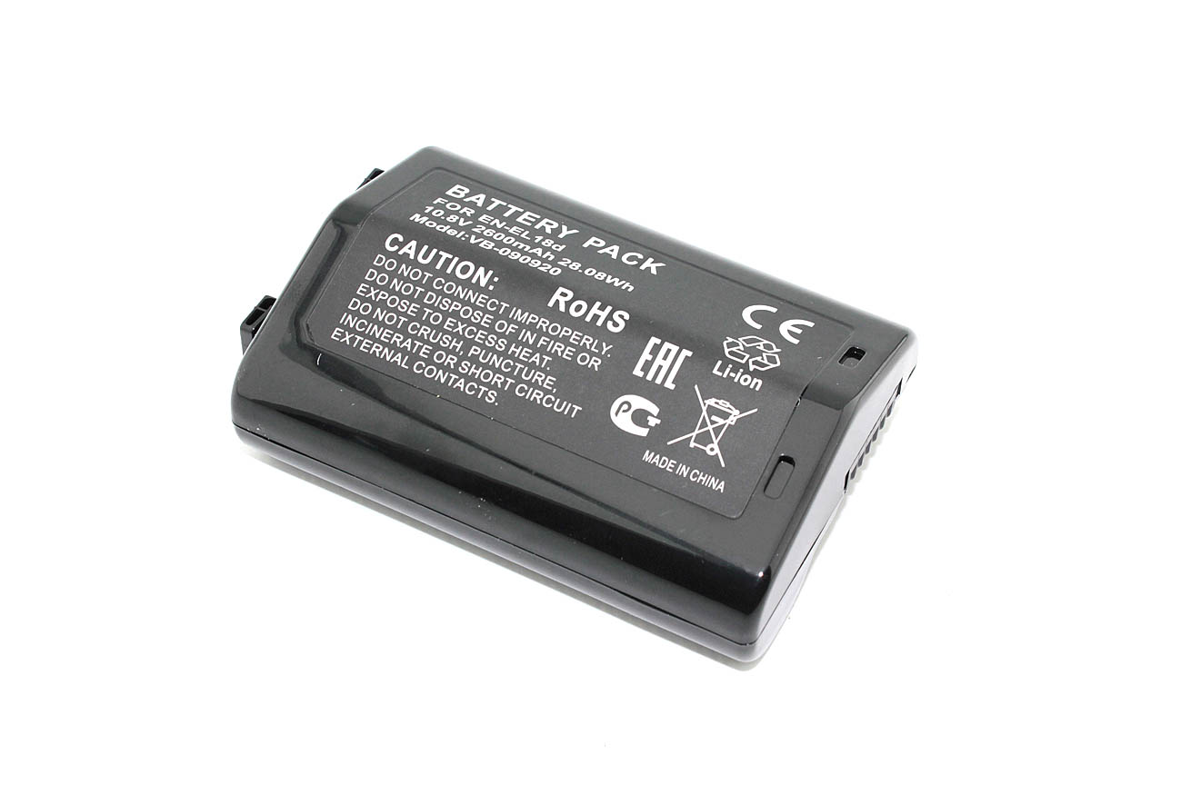 Аккумуляторная батарея для фотоаппарата Nikon D6, Z9 (EN-EL18d) 10.8V 2600mAh Li-ion