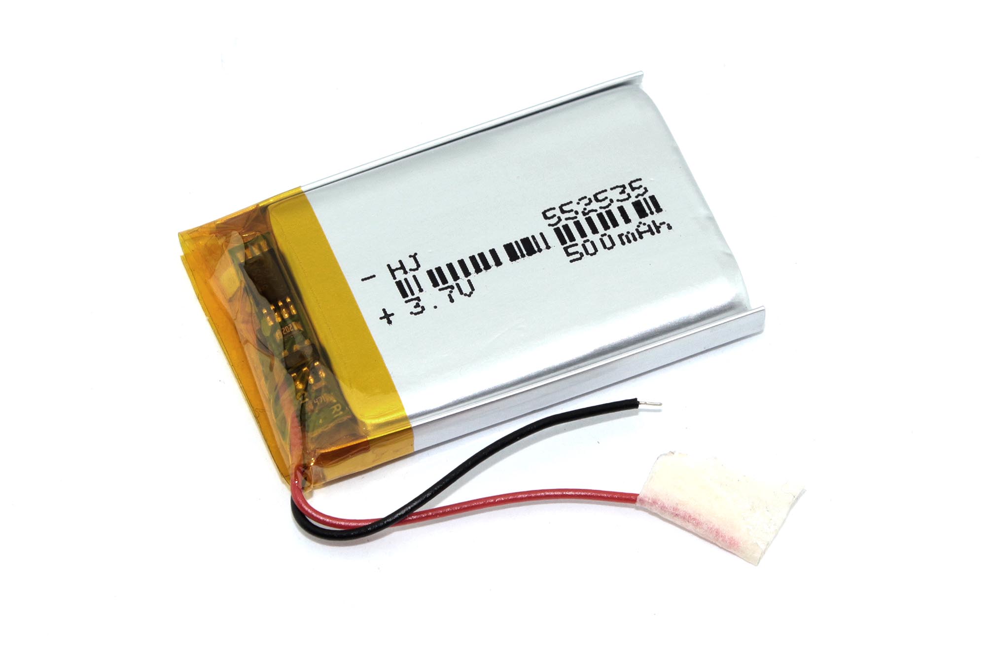 Аккумулятор Li-Pol (батарея) 5.5*25*35мм 2pin 3.7V/500mAh