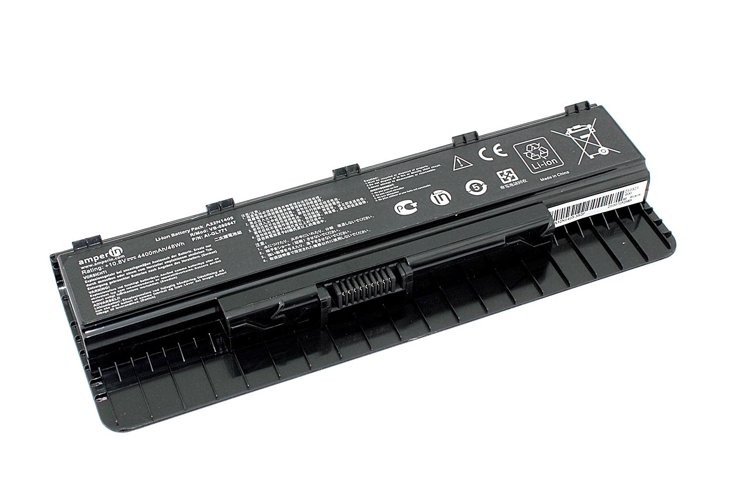 Аккумуляторная батарея Amperin для ноутбука Asus GL771 (A32N1405-3S2P) 10.8V 4400mAh AI-GL771