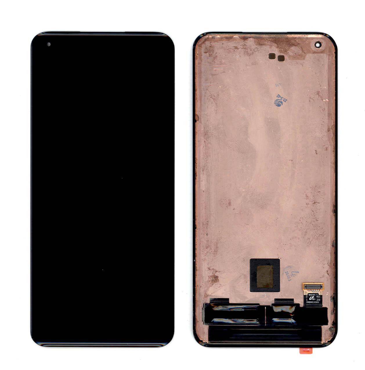 Дисплей для Xiaomi Mi 11 в сборе с тачскрином черный (ref)