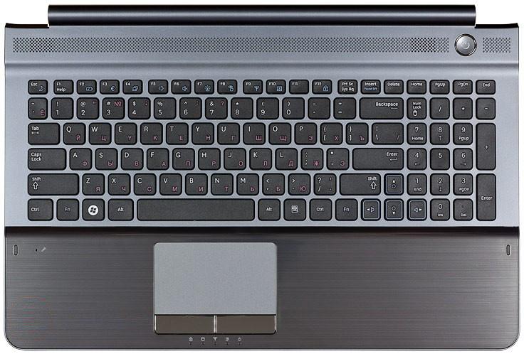 Топкейс для Samsung RC510 серый с черными кнопками