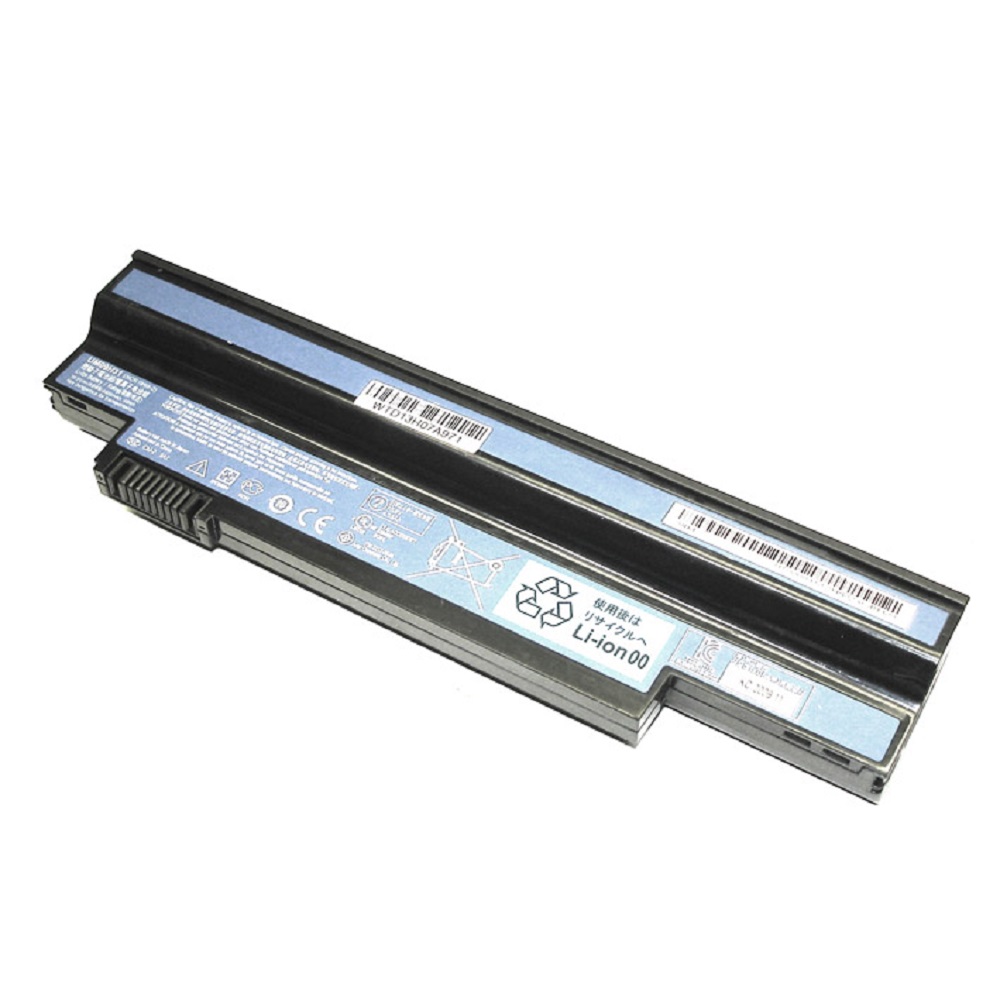 Аккумуляторная батарея для ноутбука Acer Aspire one 532h 533h eMachines350 10.8V 4400mAh 48Wh черная