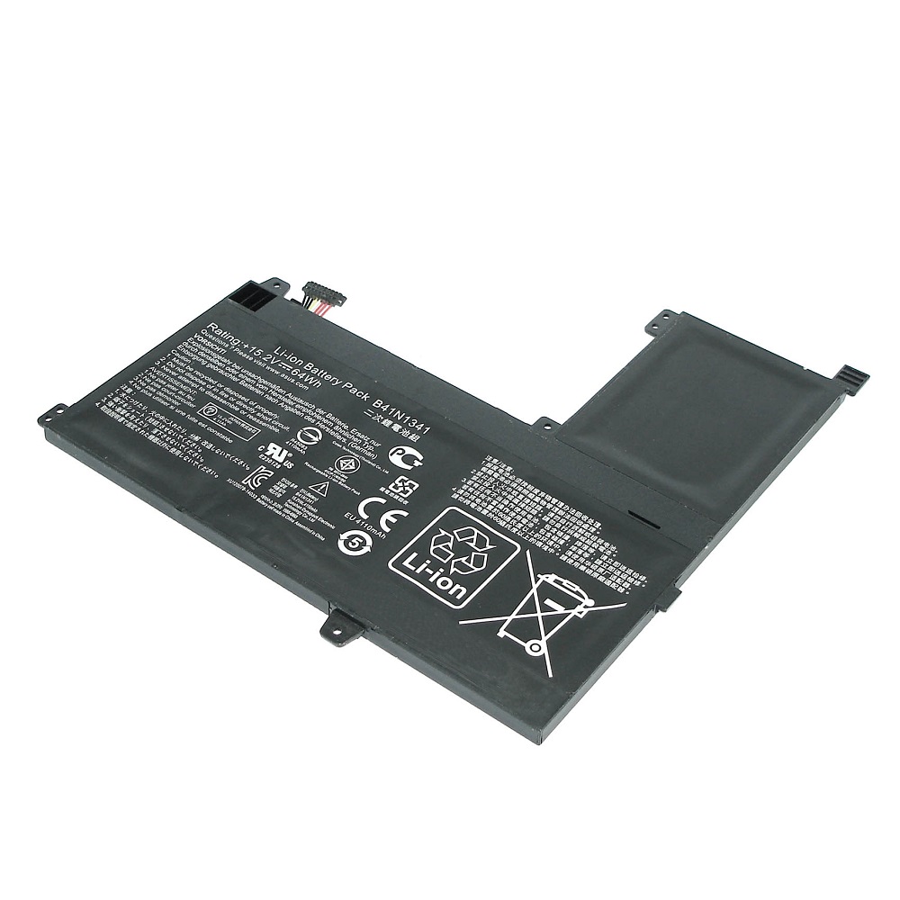 Аккумуляторная батарея для ноутбука Asus Q502L Q502LA (B41N1341) 15.2V 4200mAh черная