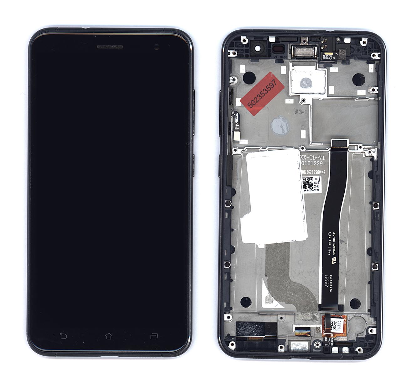 Дисплей для Asus ZenFone 3 ZE552KL c чёрной рамкой уценка Б/У