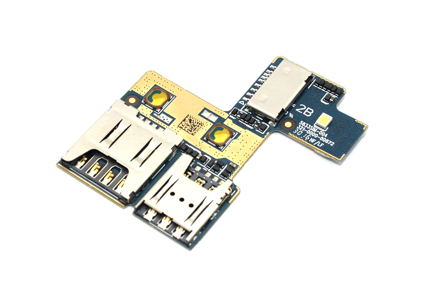 Плата с разъемом Sim и SD для Asus ZB450KL