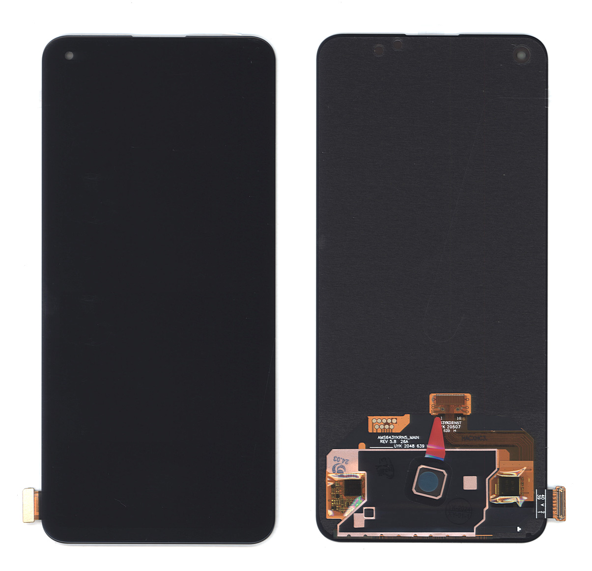 Дисплей для OnePlus Nord 2 в сборе с тачскрином OLED черный