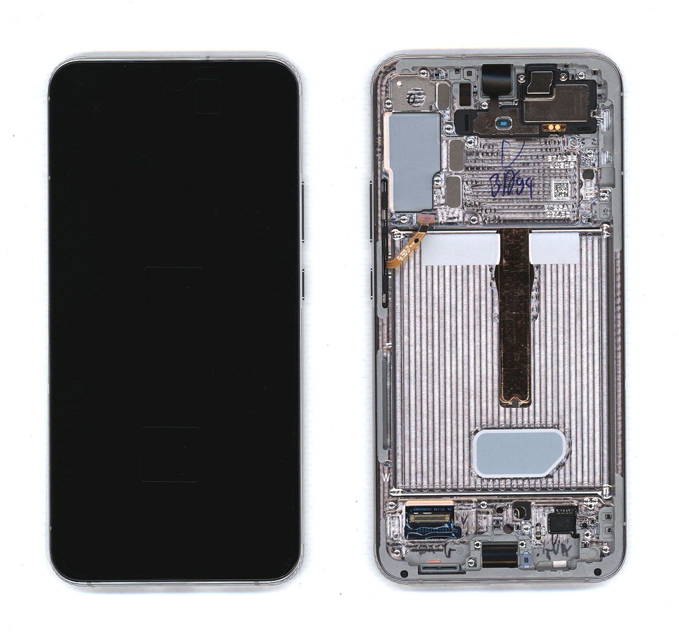 Дисплей для Samsung Galaxy S22 Plus SM-S906B в сборе с тачскрином ServicePack голубой (GH82-27500B)