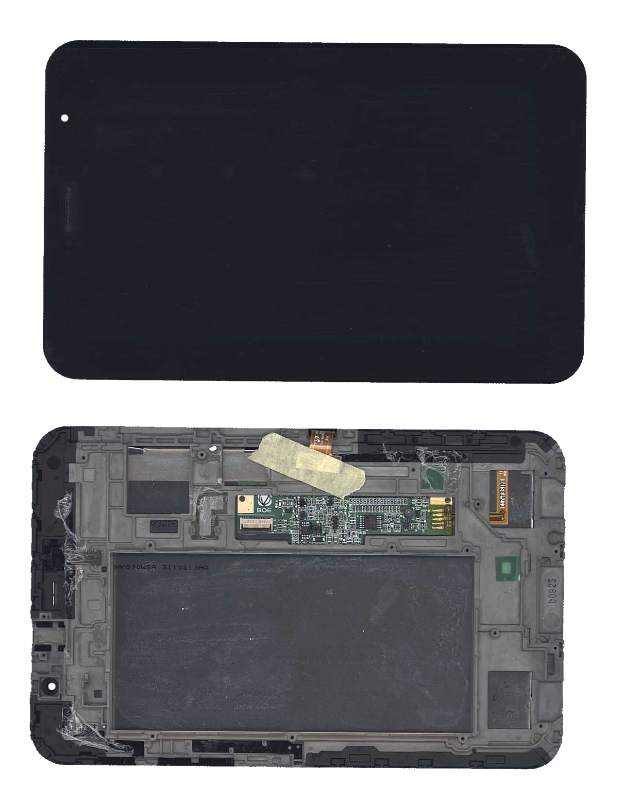 Модуль (матрица + тачскрин) для Samsung Galaxy Tab 7.0 Plus P6200 черный с рамкой