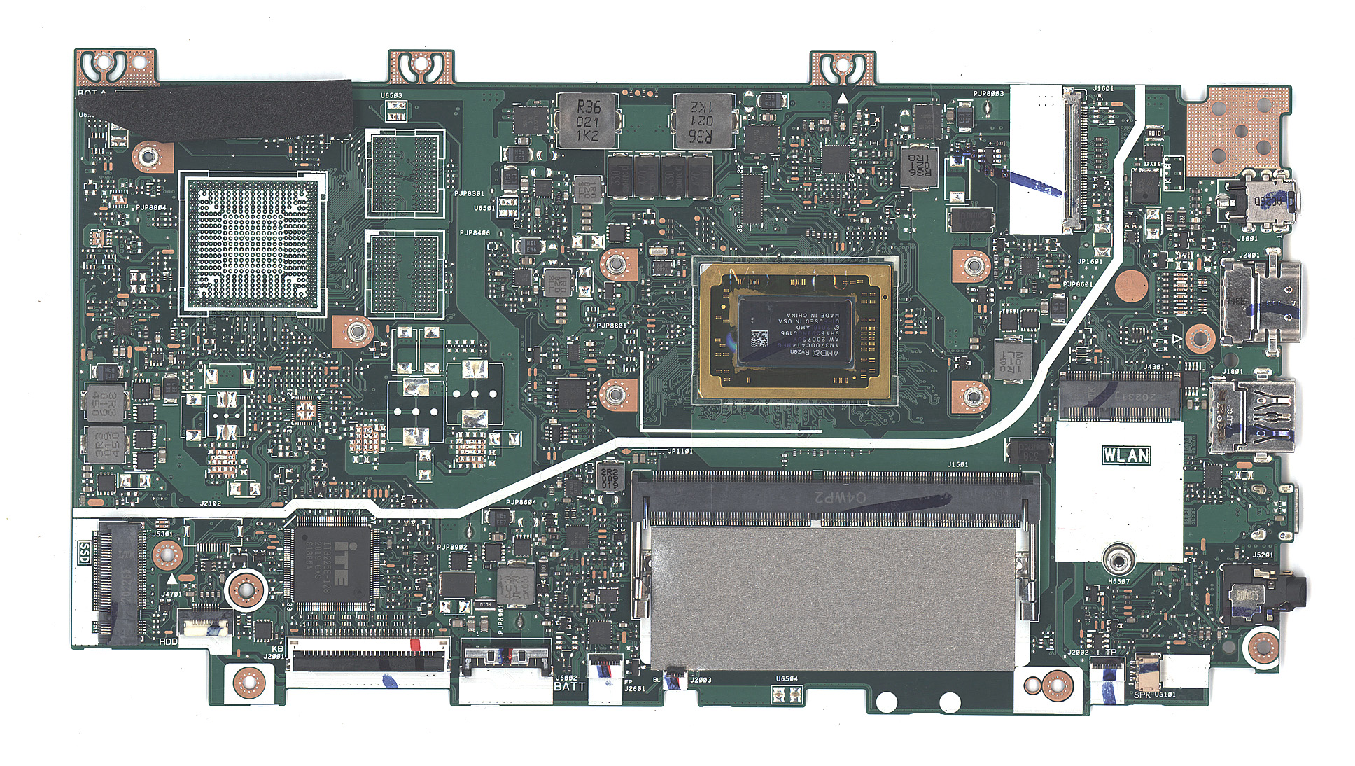 Материнская плата для Asus X412DA 4G/R7-3700U 90NB0M50-R00060