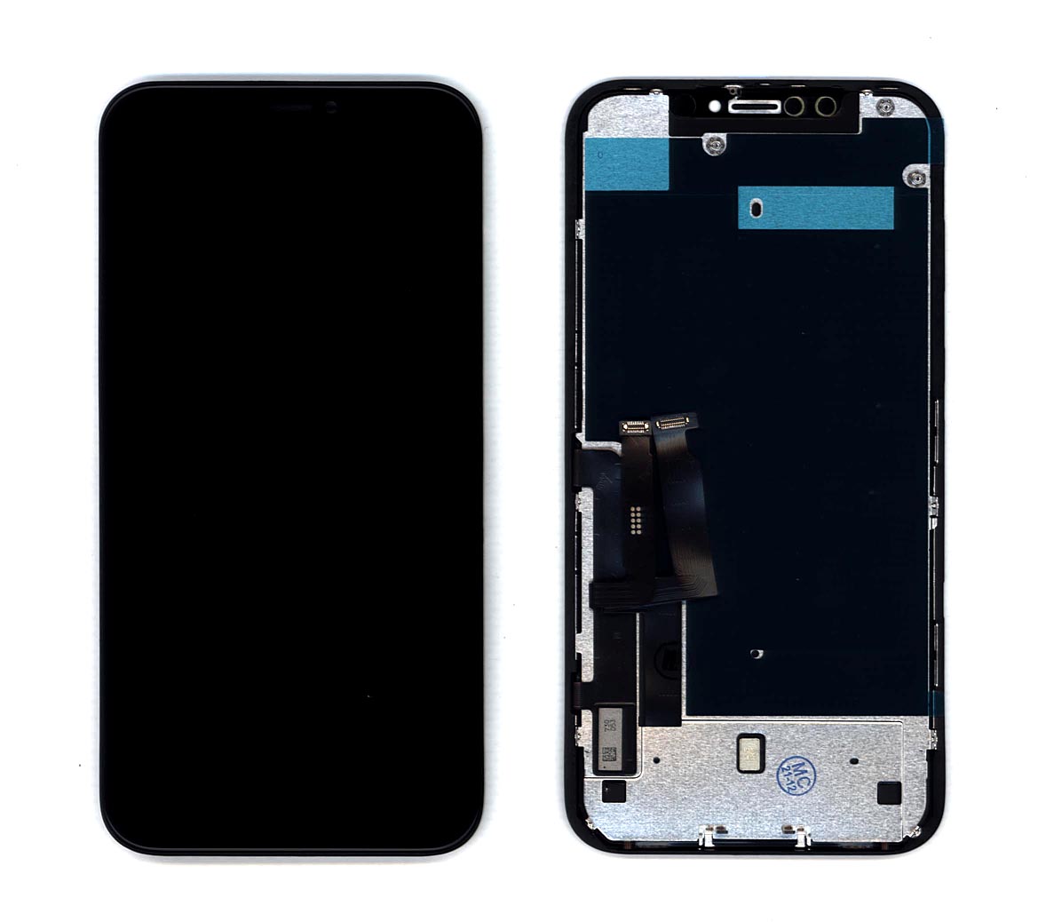 Дисплей для Apple iPhone XR в сборе с тачскрином и рамкой (AAA TFT) черный