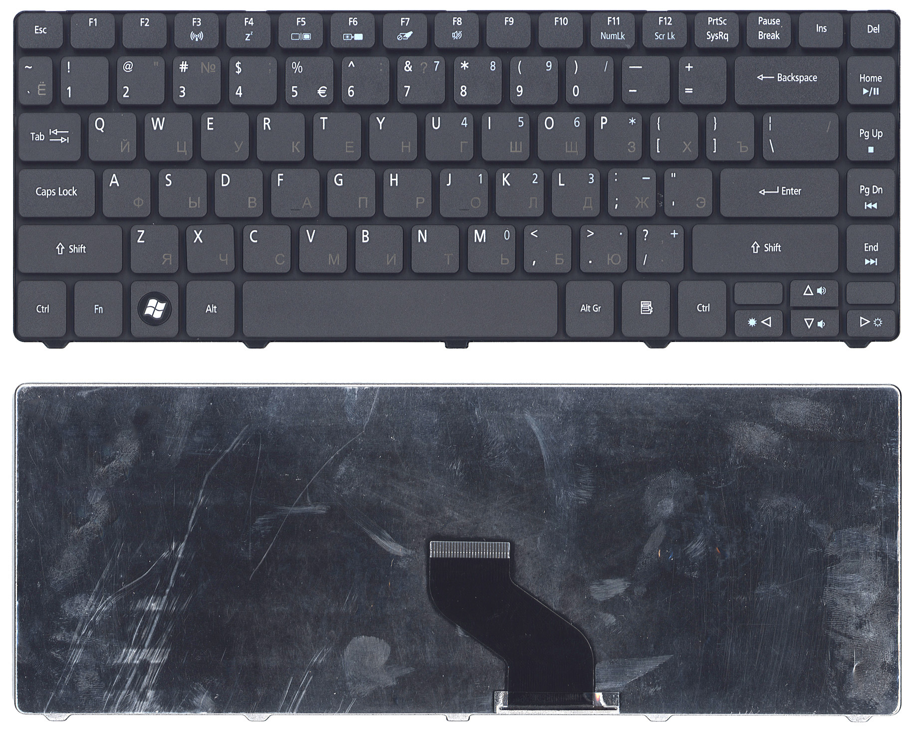 Клавиатура для ноутбука Acer Aspire Timeline 3410 3410T 3410G 4741 3810 черная матовая