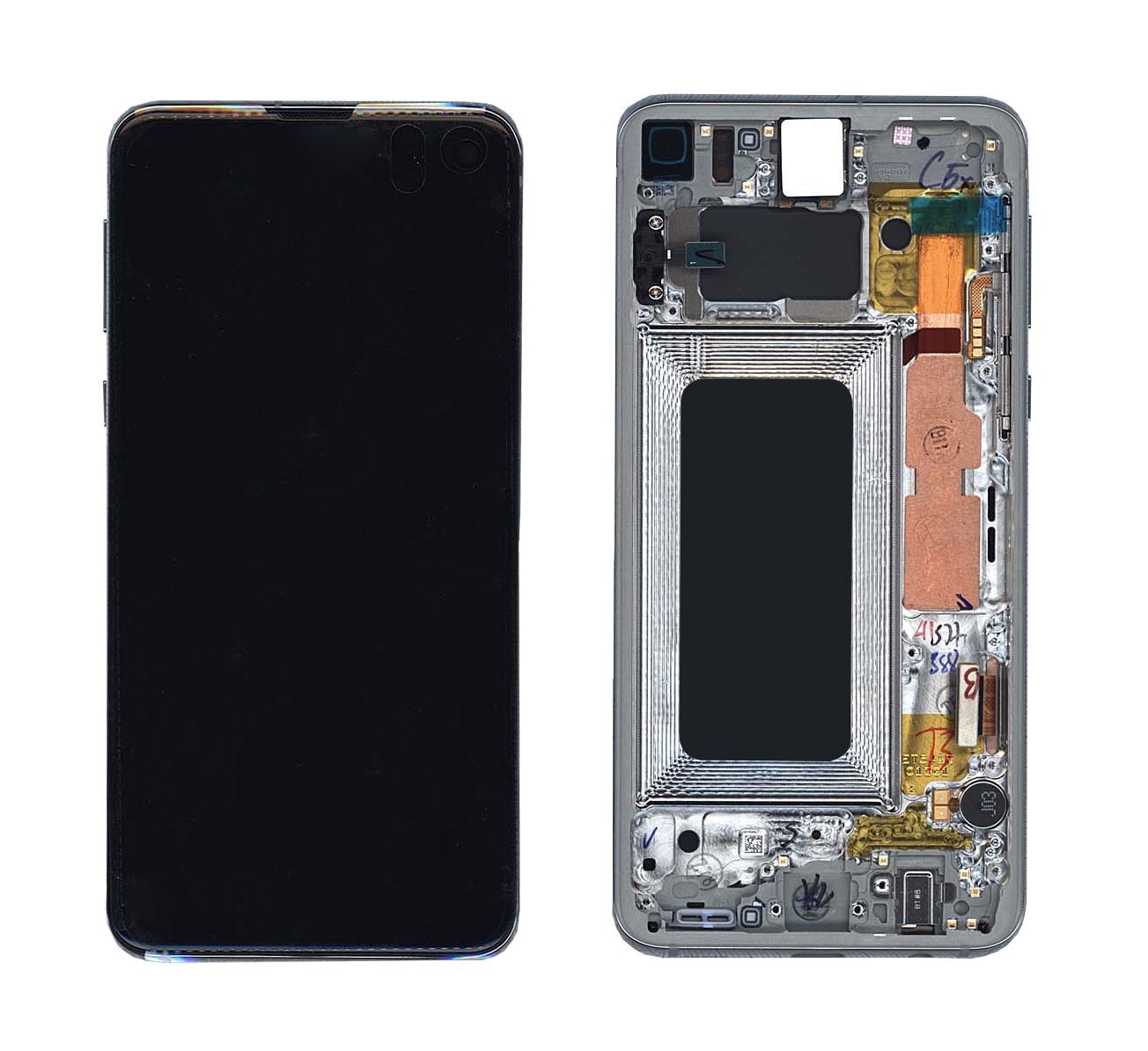 Дисплей для Samsung Galaxy S10e SM-G970F/DS белый с рамкой