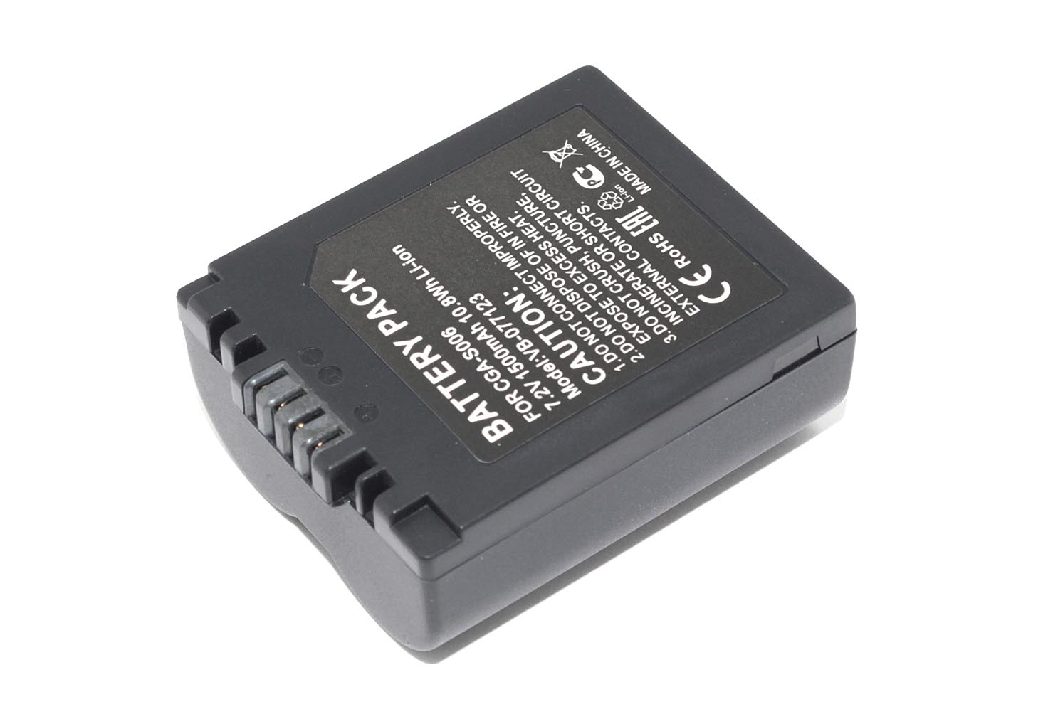Аккумуляторная батарея для фотоаппарата Panasonic Lumix DMC-FZ2 (CGA-S006) 7.2V 1500mAh Li-ion
