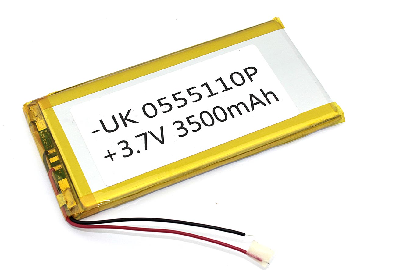 Аккумулятор Li-Pol (батарея) 5*55*110мм 2pin 3.7V/3500mAh