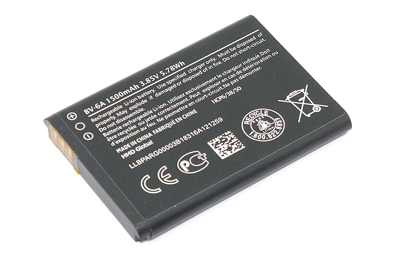 Аккумуляторная батарея BV-6A для Nokia 8110 4G, TA-1048, TA-1059 3.85V 5.78Wh
