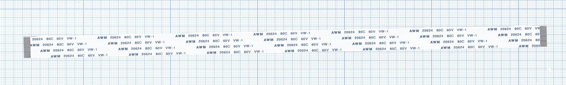 Шлейф универсальный 24pin, шаг 0.5мм, длина 30см