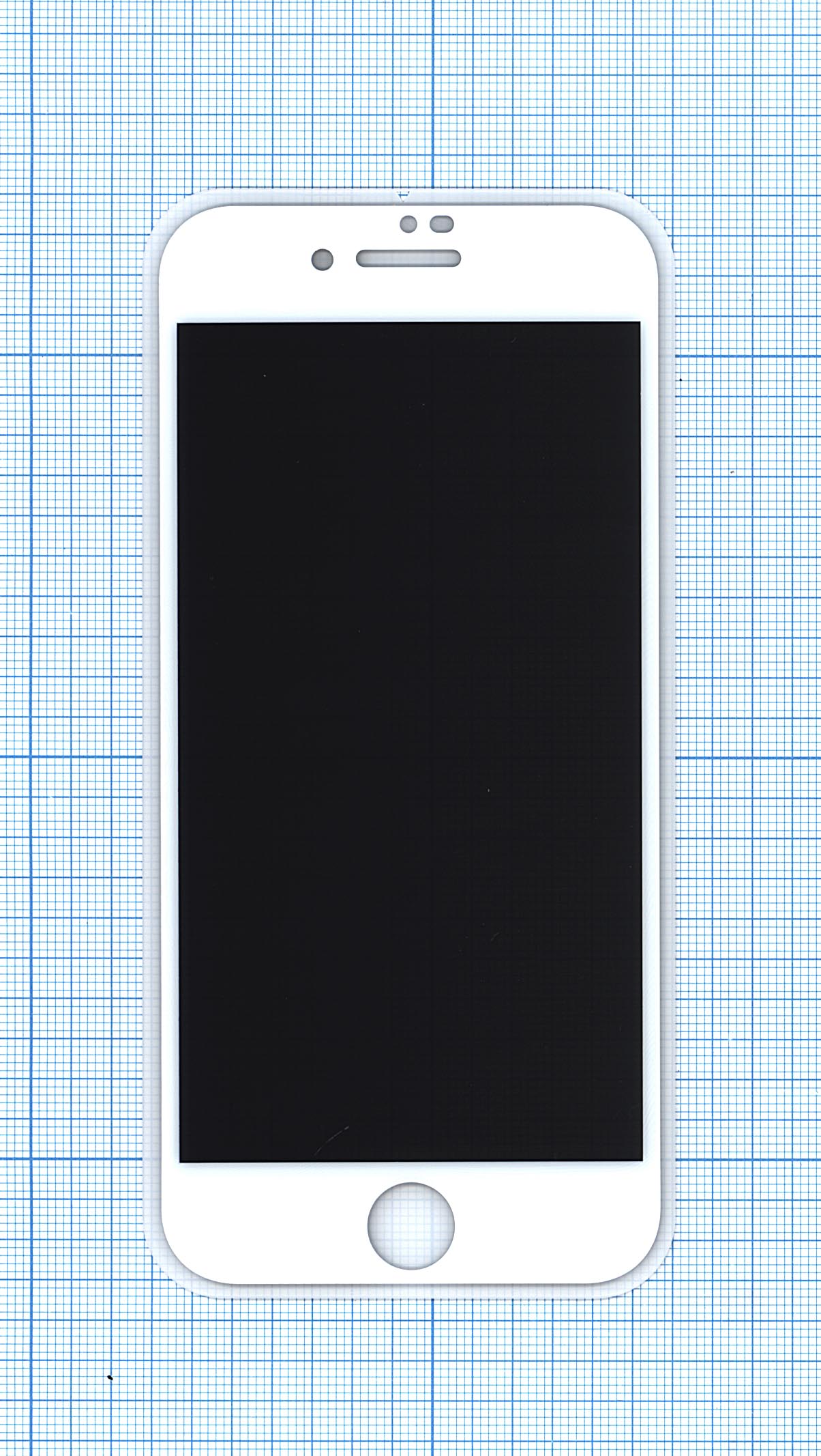 Защитное стекло Privacy "Анти-шпион" для iPhone 7/8 белое