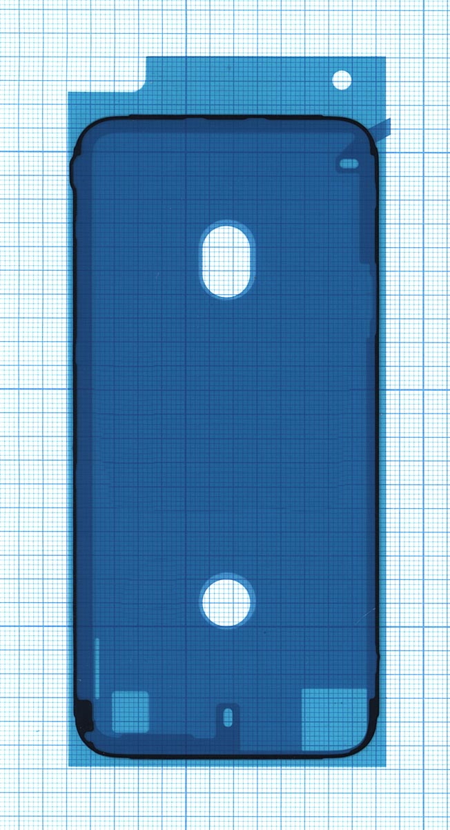 Водозащитная прокладка (проклейка) для iPhone 8 черная