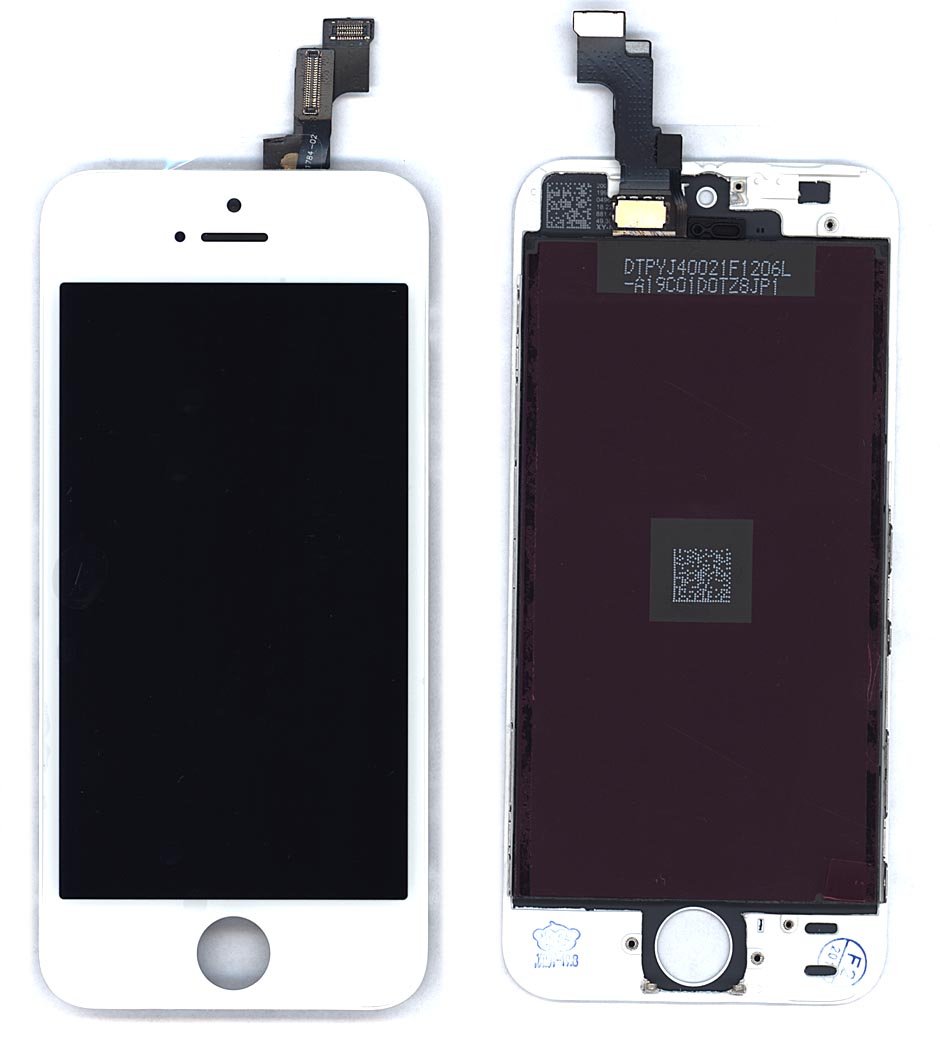 Дисплей (модуль) для Apple iPhone 5S, iPhone SE в сборе с тачскрином (Tianma) белый