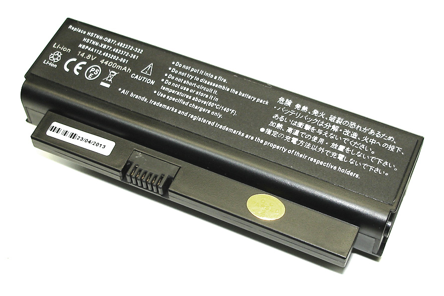 Аккумуляторная батарея для ноутбука HP Compaq CQ20, CQ20-100 (HSTNN- OB77) 14.4V 5200mAh OEM черная