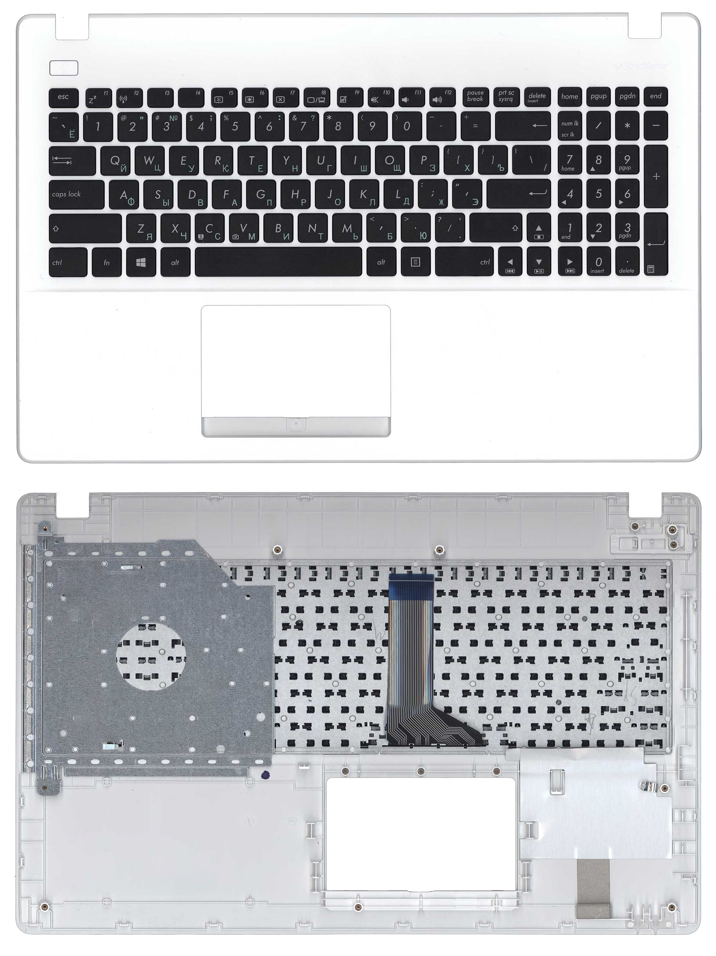 Топкейс для Asus X551 белый