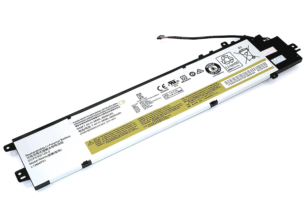 Аккумуляторная батарея для ноутбука Lenovo Y40-70 (L13C4P01) 7.4V 6600mAh
