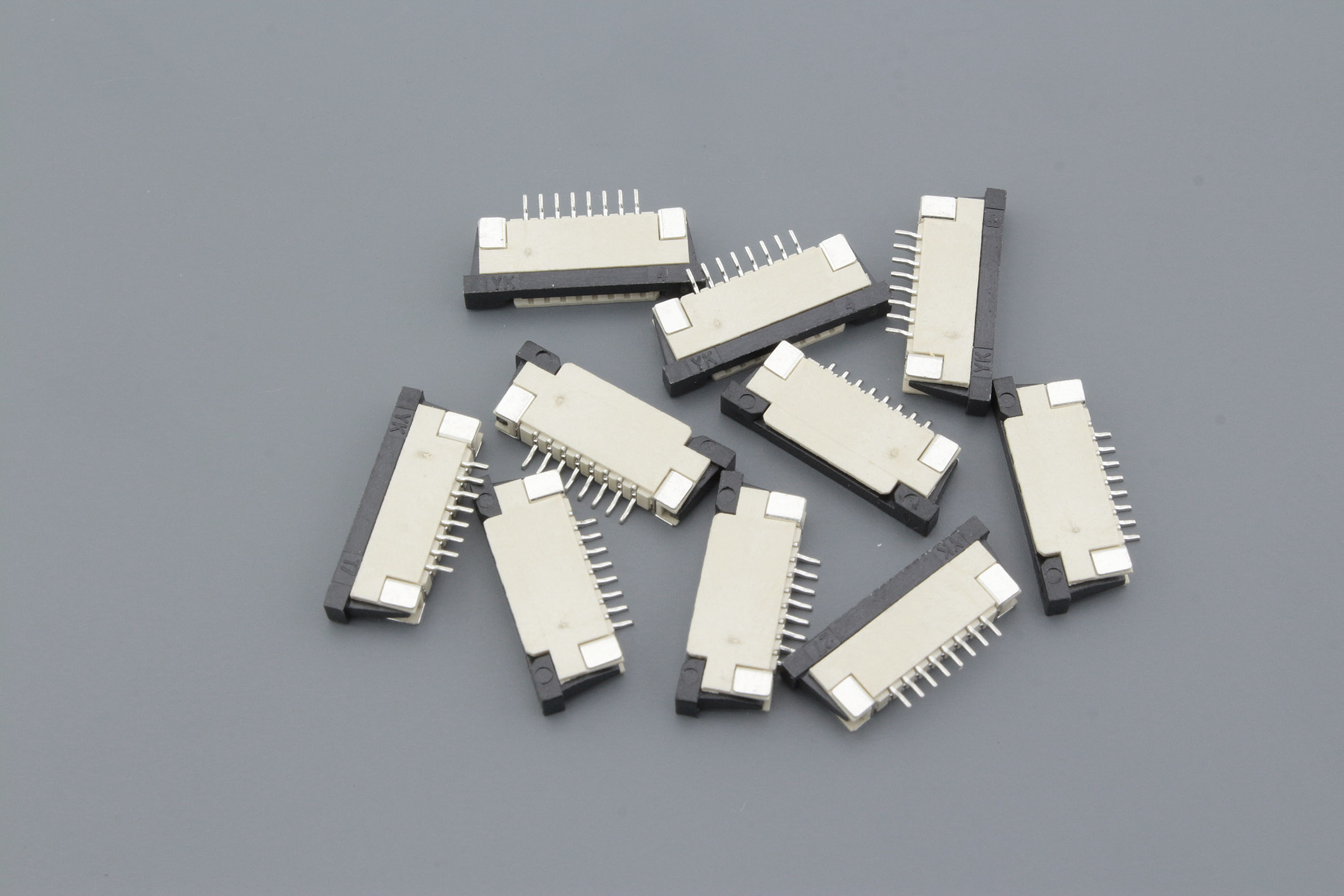 Разъем FPC Half Coverage Top Contact 1.0K-BS-8PWB 8 pin высота 2мм шаг 1мм 10 шт
