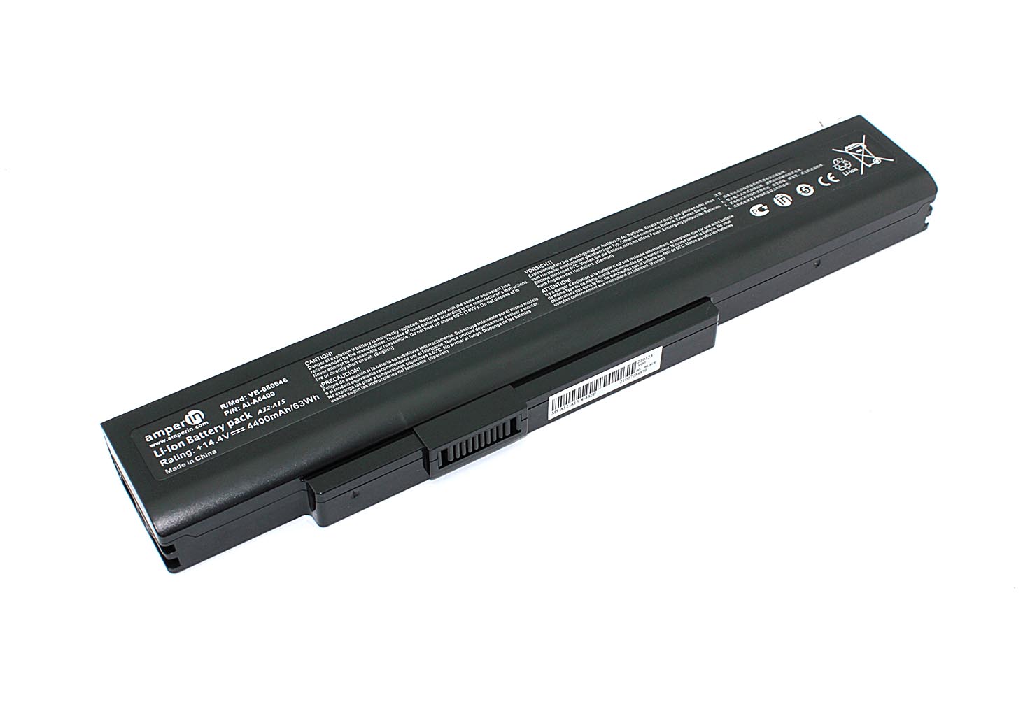 Аккумуляторная батарея Amperin для ноутбука MSI A6400 CR640 CX640 (A42-A15) 14.4V 4400mAh AI-A6400