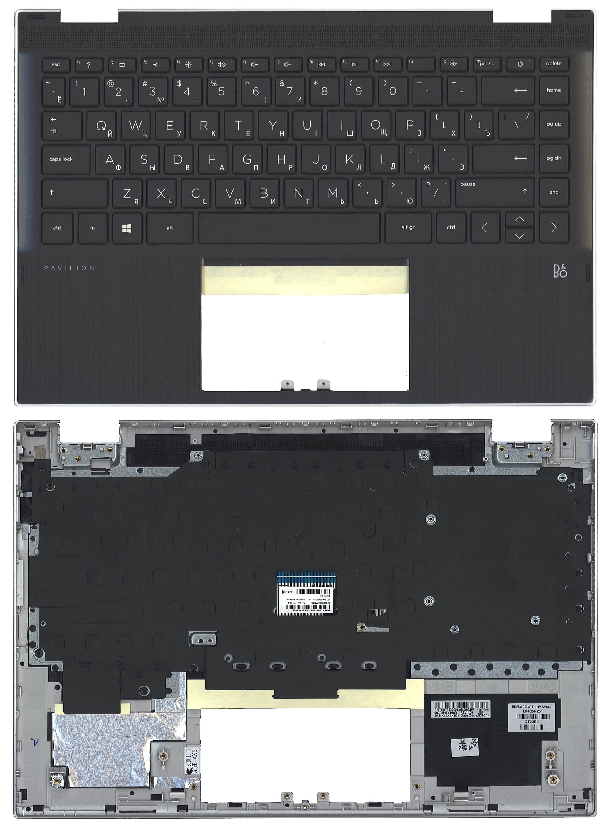 Топкейс для HP Pavilion 14-DW черный