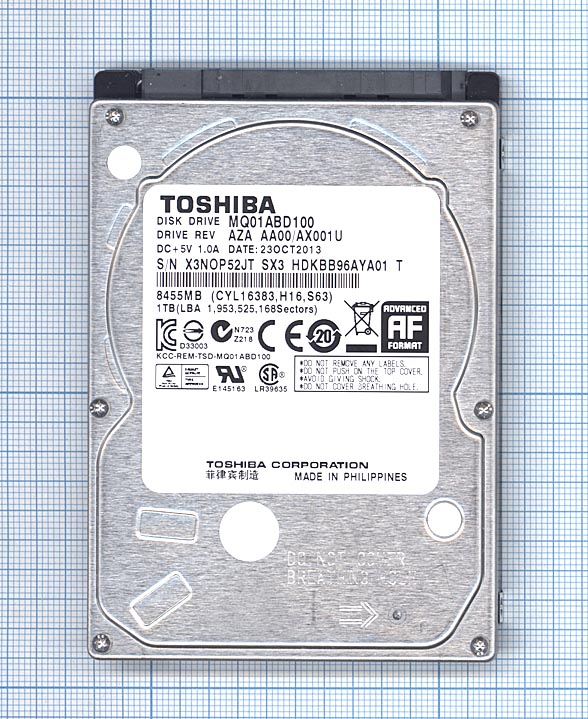 Жесткий диск для Toshiba 2.5" MQ01ABD100 1TB