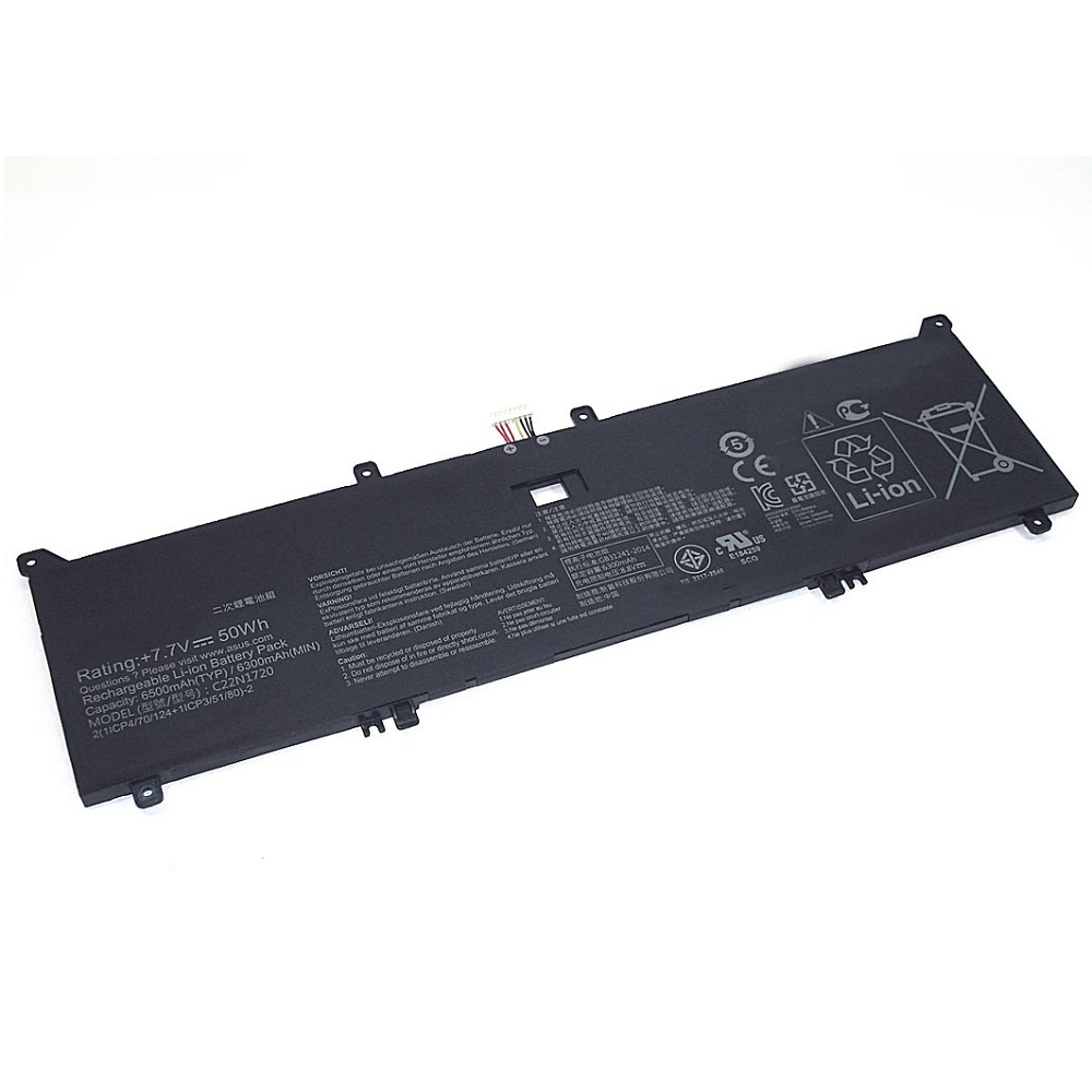 Аккумуляторная батарея для ноутбука Asus UX391U (C22N1720) 7,7V 50Wh